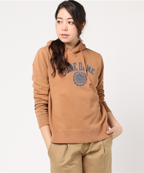 CUBE SUGAR（キューブシュガー）の「30/10裏毛"NOTREDAME"プルオーバーパーカー（パーカー・レディース・ブラック/グレー/ナチュラル/ブルー/オレンジ・M）」の5枚目の写真