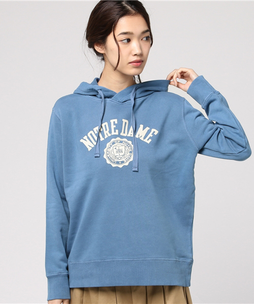 CUBE SUGAR（キューブシュガー）の「30/10裏毛"NOTREDAME"プルオーバーパーカー（パーカー・レディース・ブラック/グレー/ナチュラル/ブルー/オレンジ・M）」の4枚目の写真