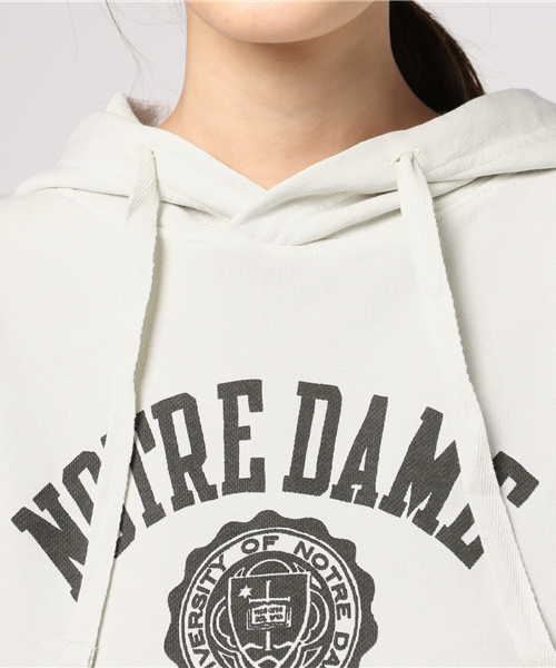 CUBE SUGAR（キューブシュガー）の「30/10裏毛"NOTREDAME"プルオーバーパーカー（パーカー・レディース・ブラック/グレー/ナチュラル/ブルー/オレンジ・M）」の9枚目の写真