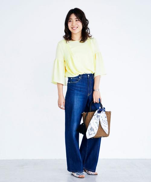 green label relaxing（グリーンレーベルリラクシング）の「[WEB限定]CB ツツガタ 2WAY かごバッグ（かごバッグ・レディース・オフホワイト/モカ・FREE）」の19枚目の写真