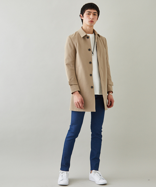 STUDIOUS（ステュディオス）の「ビッグワッフルクオーターTシャツ（Tシャツ/カットソー・メンズ・ホワイト/グレー・2/1/3）」の4枚目の写真