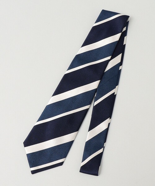 SHIPS（シップス）の「SHIPS: スナゴ/レップ ワイド ストライプ ネクタイ（ネクタイ・メンズ・ロイヤルブルー/チャコールグレー/ダークブルー/カーキ/ライトブルー/ライトグリーン/ピンク/ケリーグリーン/ダークグレー/ブルー系その他/スカイブルー/グリーン/パープル・1）」の10枚目の写真
