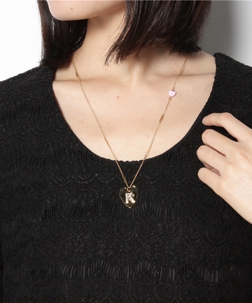 MILKFED.（ミルクフェド）の「Lara&Heart K INITIAL HEART NECK（ネックレス・レディース・マルチ・ONE SIZE）」の6枚目の写真