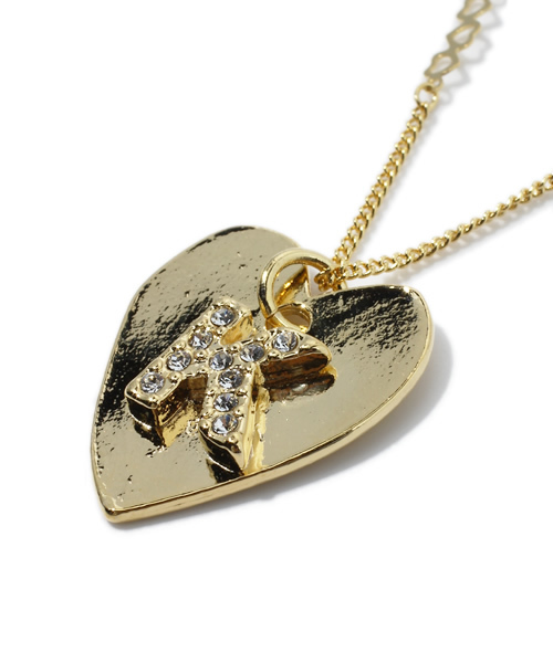 MILKFED.（ミルクフェド）の「Lara&Heart K INITIAL HEART NECK（ネックレス・レディース・マルチ・ONE SIZE）」の2枚目の写真