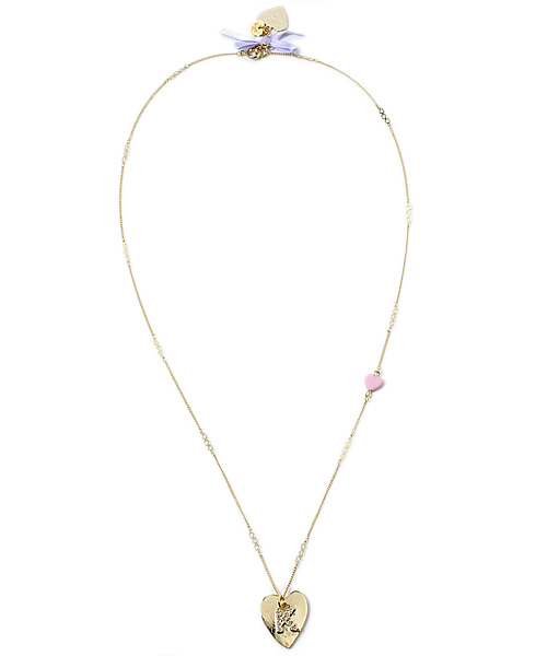 MILKFED.（ミルクフェド）の「Lara&Heart K INITIAL HEART NECK（ネックレス・レディース・マルチ・ONE SIZE）」の3枚目の写真