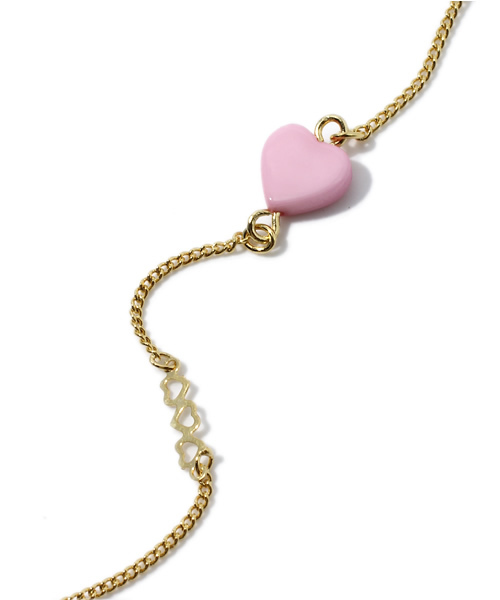 MILKFED.（ミルクフェド）の「Lara&Heart K INITIAL HEART NECK（ネックレス・レディース・マルチ・ONE SIZE）」の4枚目の写真