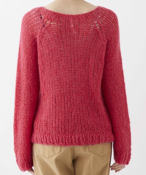 STUDIOUS SELECT（ステュディオスセレクト）の「【Dignite Collier】KIDモヘヤ棒針ニットトップス　809319（ニット/セーター・レディース・ブルー/イエロー/チェリーレッド/ミント・FREE）」の7枚目の写真