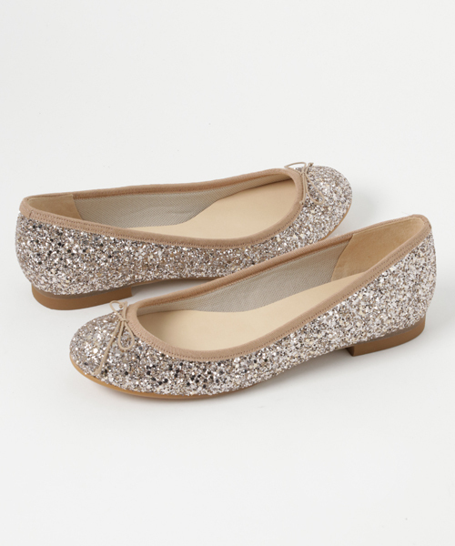 LE TALON(ルタロン)の「グリッターバレエ◆(バレエシューズ・レディース・ブラック/ベージュ・23cm/24cm/22.5cm/24.5cm/23.5cm/22cm/21.5/25cm/25.5cm)」の6枚目の写真