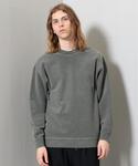 H　BEAUTY&YOUTH UNITED ARROWS | ＜H＞PIG WASH RIVET CREW NECK/ｶｯﾄｿｰ ◆(T恤)