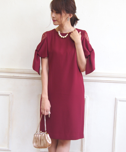 Tiens Ecoute ティアンエクート の 袖リボンワンピース ドレス Wear