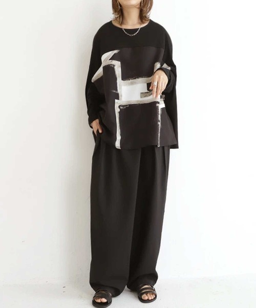 antiqua（アンティカ）の「オリジナルワイドトップス（Tシャツ/カットソー・レディース・ブラック系その他・FREE）」の11枚目の写真