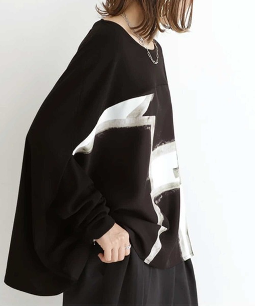 antiqua（アンティカ）の「オリジナルワイドトップス（Tシャツ/カットソー・レディース・ブラック系その他・FREE）」の10枚目の写真