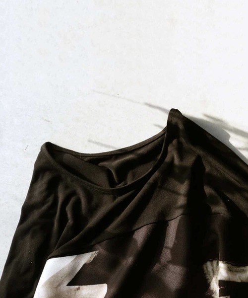 antiqua（アンティカ）の「オリジナルワイドトップス（Tシャツ/カットソー・レディース・ブラック系その他・FREE）」の5枚目の写真