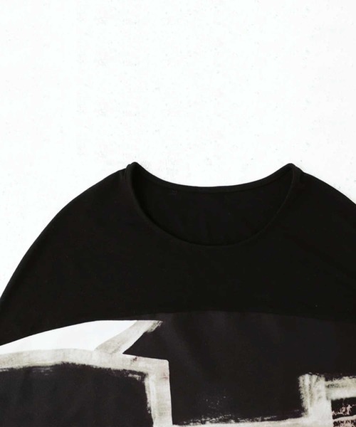 antiqua（アンティカ）の「オリジナルワイドトップス（Tシャツ/カットソー・レディース・ブラック系その他・FREE）」の4枚目の写真