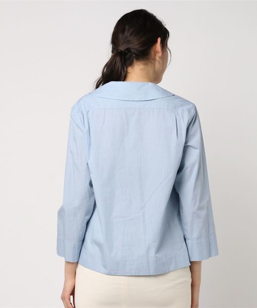 MARGARET HOWELL（マーガレットハウエル）の「COTTON CHAMBRAY（シャツ/ブラウス・レディース・グレー/ブルー・3/2/1）」の4枚目の写真