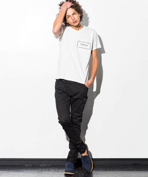 AZ by junhashimoto（エーゼイ バイ ジュンハシモト）の「AZ by junhashimoto(エーゼイ バイ ジュンハシモト)ポケット付プリントＴシャツ（Tシャツ/カットソー・メンズ・オフホワイト/ブラック/ネイビー・MEDIUM/SMALL/X-LARGE/LARGE）」の12枚目の写真