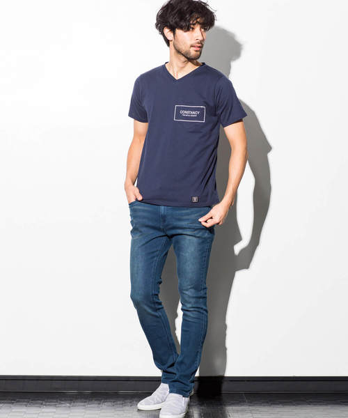 AZ by junhashimoto（エーゼイ バイ ジュンハシモト）の「AZ by junhashimoto(エーゼイ バイ ジュンハシモト)ポケット付プリントＴシャツ（Tシャツ/カットソー・メンズ・オフホワイト/ブラック/ネイビー・MEDIUM/SMALL/X-LARGE/LARGE）」の7枚目の写真