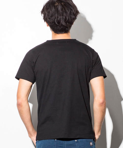 AZ by junhashimoto（エーゼイ バイ ジュンハシモト）の「AZ by junhashimoto(エーゼイ バイ ジュンハシモト)ポケット付プリントＴシャツ（Tシャツ/カットソー・メンズ・オフホワイト/ブラック/ネイビー・MEDIUM/SMALL/X-LARGE/LARGE）」の17枚目の写真