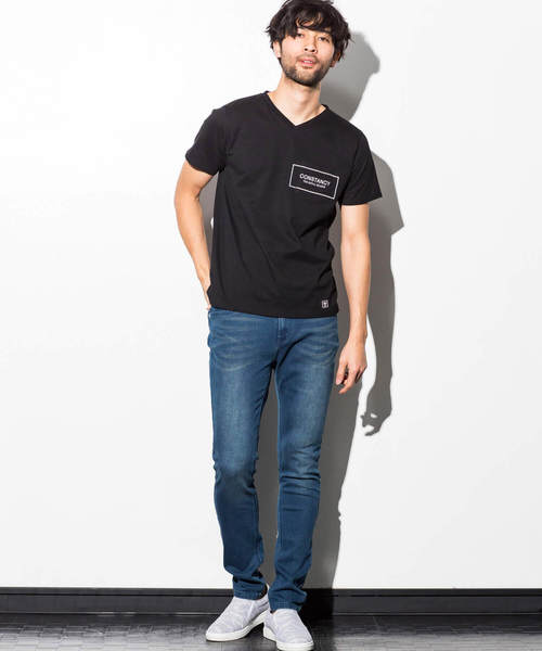 AZ by junhashimoto（エーゼイ バイ ジュンハシモト）の「AZ by junhashimoto(エーゼイ バイ ジュンハシモト)ポケット付プリントＴシャツ（Tシャツ/カットソー・メンズ・オフホワイト/ブラック/ネイビー・MEDIUM/SMALL/X-LARGE/LARGE）」の13枚目の写真