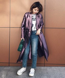 Ameri | IRIDESCENT DRAPE COAT(その他アウター)
