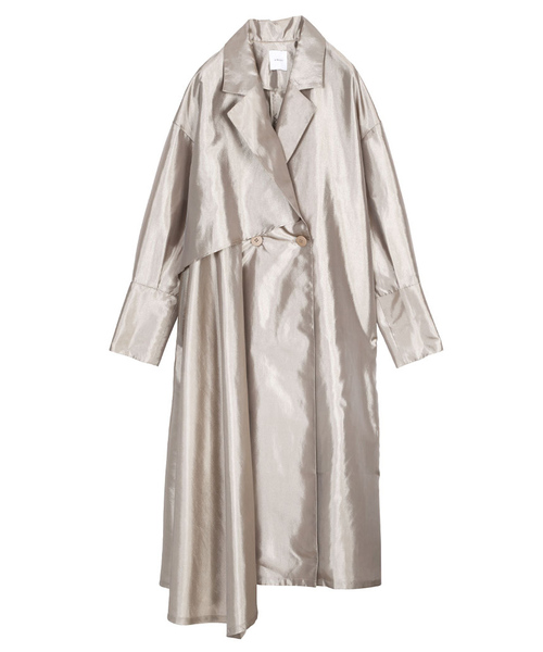 Ameri（アメリ）の「IRIDESCENT DRAPE COAT（その他アウター・レディース・ベージュ/グリーン/パープル・FREE）」の6枚目の写真