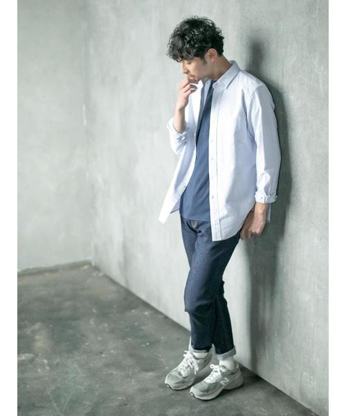 koe（コエ）の「デニム5Pテーパード（デニムパンツ・メンズ・インディゴブルー/ライトインディゴブルー・S/M/L/LL）」の7枚目の写真