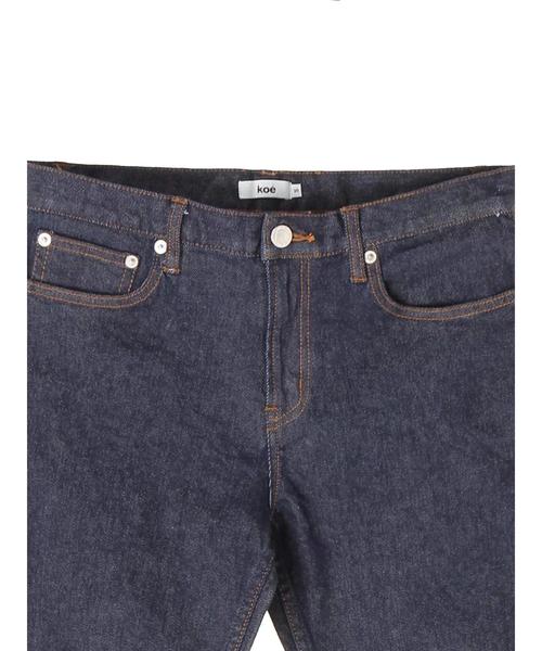 koe（コエ）の「デニム5Pテーパード（デニムパンツ・メンズ・インディゴブルー/ライトインディゴブルー・S/M/L/LL）」の10枚目の写真
