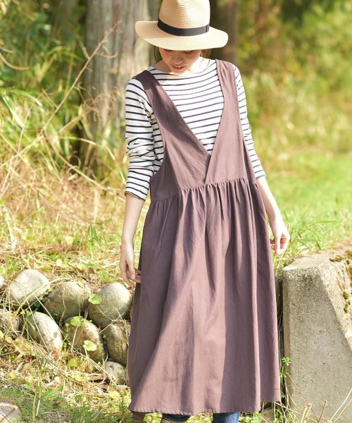 rps（アールピーエス）の「ノースリ２ＷＡＹワンピース（ワンピース・レディース・ブラック/ベージュ/パープル・M）」の3枚目の写真