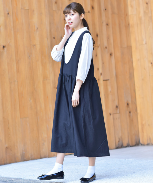 rps（アールピーエス）の「ノースリ２ＷＡＹワンピース（ワンピース・レディース・ブラック/ベージュ/パープル・M）」の9枚目の写真