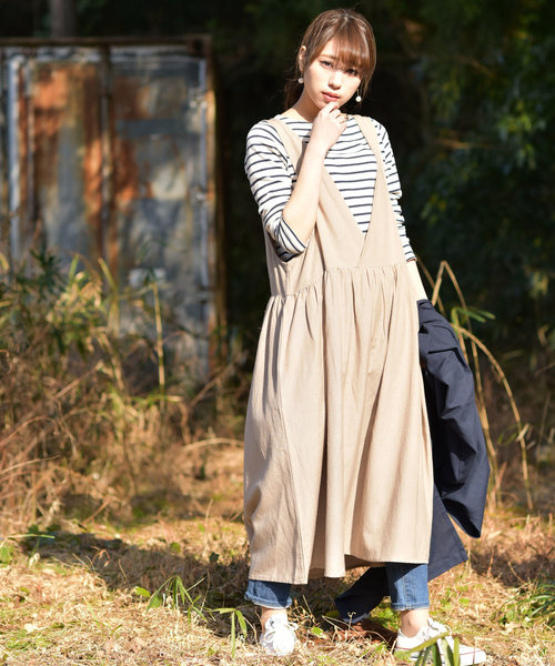 rps（アールピーエス）の「ノースリ２ＷＡＹワンピース（ワンピース・レディース・ブラック/ベージュ/パープル・M）」の8枚目の写真