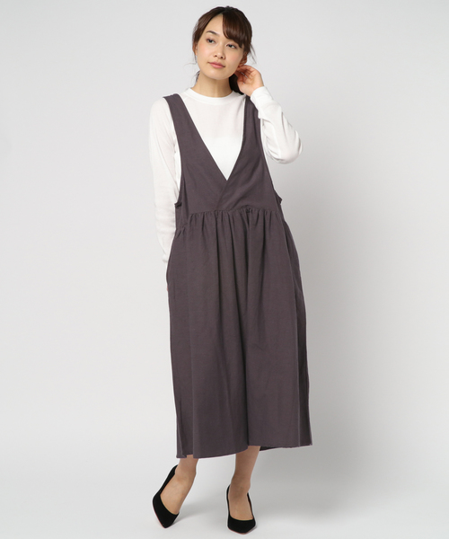 rps（アールピーエス）の「ノースリ２ＷＡＹワンピース（ワンピース・レディース・ブラック/ベージュ/パープル・M）」の16枚目の写真