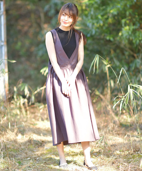 rps（アールピーエス）の「ノースリ２ＷＡＹワンピース（ワンピース・レディース・ブラック/ベージュ/パープル・M）」の17枚目の写真