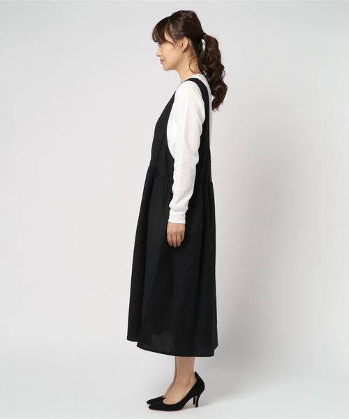 rps（アールピーエス）の「ノースリ２ＷＡＹワンピース（ワンピース・レディース・ブラック/ベージュ/パープル・M）」の5枚目の写真