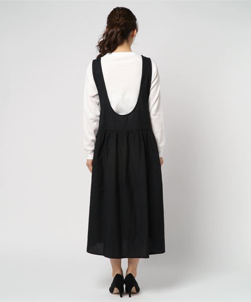 rps（アールピーエス）の「ノースリ２ＷＡＹワンピース（ワンピース・レディース・ブラック/ベージュ/パープル・M）」の6枚目の写真