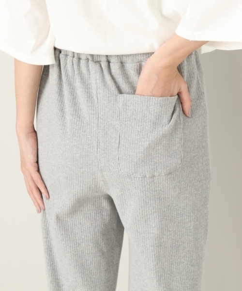 LOWRYS FARM（ローリーズファーム）の「カットメローパンツ　804628（その他パンツ・レディース・グレー/アイボリー/バーガンディー・FREE）」の7枚目の写真