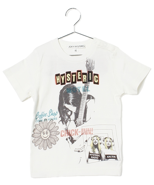 JOEY HYSTERIC（ジョーイヒステリック）の「CHANNEL pt T-SH（Tシャツ/カットソー・キッズ・ホワイト/サックスブルー/イエロー・X-SMALL/SMALL/MEDIUM）」の2枚目の写真