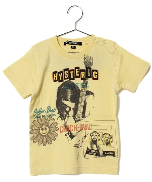 JOEY HYSTERIC（ジョーイヒステリック）の「CHANNEL pt T-SH（Tシャツ/カットソー・キッズ・ホワイト/サックスブルー/イエロー・X-SMALL/SMALL/MEDIUM）」の3枚目の写真