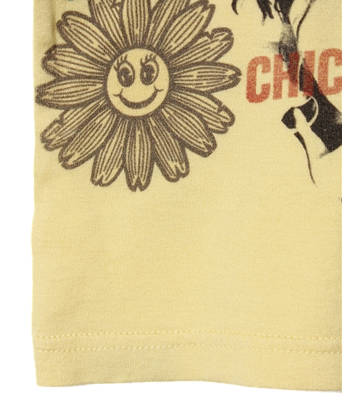 JOEY HYSTERIC（ジョーイヒステリック）の「CHANNEL pt T-SH（Tシャツ/カットソー・キッズ・ホワイト/サックスブルー/イエロー・X-SMALL/SMALL/MEDIUM）」の7枚目の写真