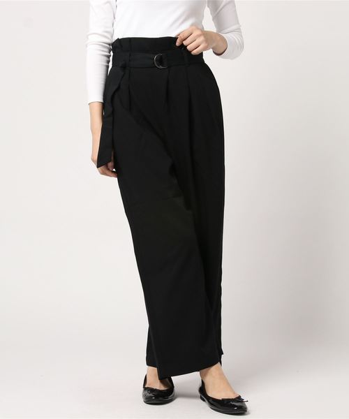 AMERICAN HOLIC（アメリカンホリック）の「・ウエストフリルベルト付ワイドパンツ（その他パンツ・レディース・チャコールグレー/ブラック/キャメル/ライトベージュ・M/L）」の19枚目の写真