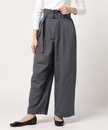AMERICAN HOLIC | ・ウエストフリルベルト付ワイドパンツ(その他パンツ)