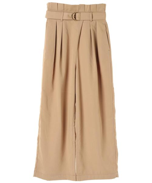 AMERICAN HOLIC（アメリカンホリック）の「・ウエストフリルベルト付ワイドパンツ（その他パンツ・レディース・チャコールグレー/ブラック/キャメル/ライトベージュ・M/L）」の7枚目の写真