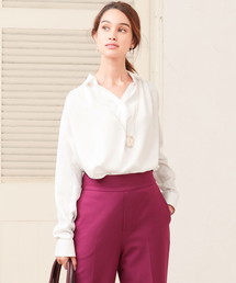 ナチュラルストレッチドレープシャツ