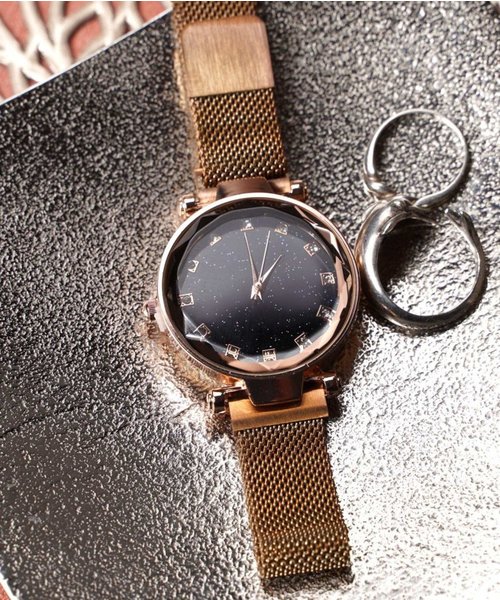 おしゃれスタ（オシャレスタ）の「【OSHARESTA★TOKYO】ウォッチコレクション　STAR★NIGHT メタルウォッチ（アナログ腕時計・レディース・ブラック/パープル/ブラウン/レッド/ゴールド/ブルー・FREE）」の7枚目の写真