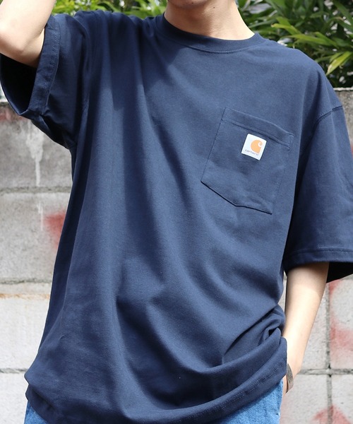 Carhartt�i�J�[�n�[�g�j�́ucarhartt(�J�[�n�[�g) �r�b�O�V���G�b�g �|�P�b�g���� ���S T�V���c Workwear Pocket 1/2 Sleeve T-Shirts�iT�V���c/�J�b�g�\�[�j�v�b�l�C�r�[