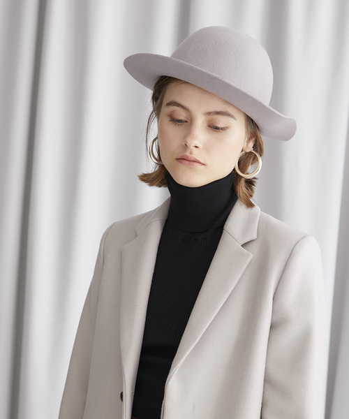 ALLEGE(アレッジ)の「【ALLEGE(アレッジ)】FELT HAT(ハット・レディース・ネイビー/グレー・FREE)」の3枚目の写真