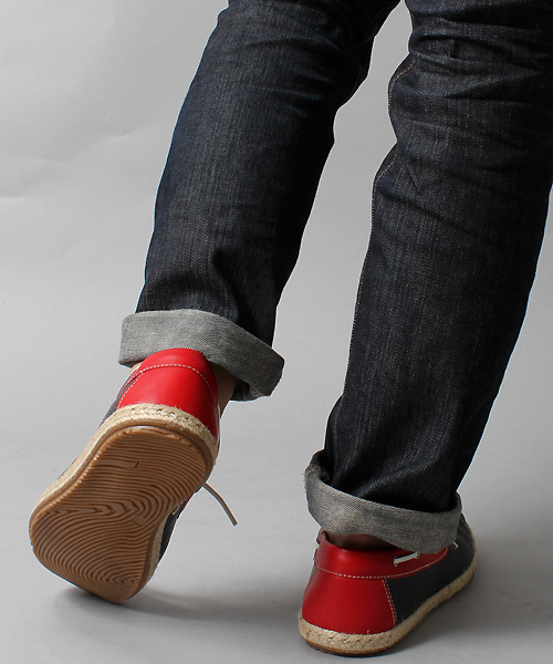 MEN'S BIGI(メンズビギ)の「【WANDER SHOES(ワンダーシューズ)】別注/デッキシューズ(スリッポン)(モカシン/デッキシューズ・メンズ・ホワイト×ネイビー/ネイビー/トリコロール・SMALL/MEDIUM/LARGE)」の12枚目の写真