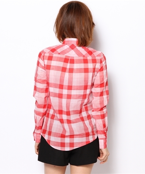 TOMMY HILFIGER(トミーヒルフィガー)の「CLAREMONT CHECK SHIRT(シャツ/ブラウス・レディース・ブルー/レッド・SMALL/MEDIUM/LARGE)」の5枚目の写真
