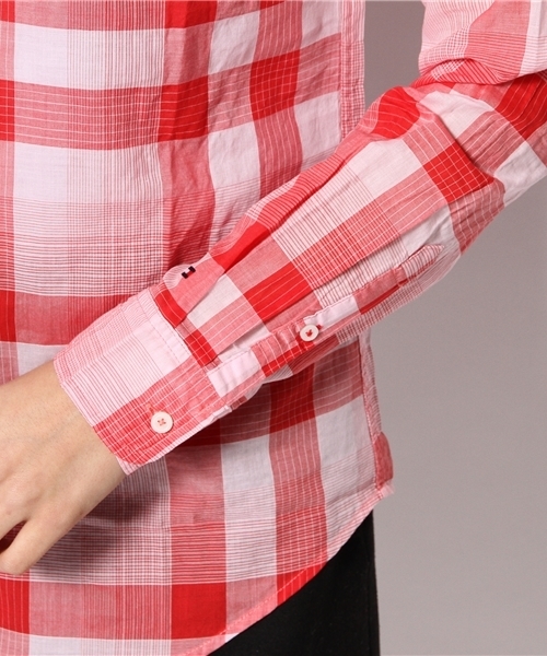 TOMMY HILFIGER(トミーヒルフィガー)の「CLAREMONT CHECK SHIRT(シャツ/ブラウス・レディース・ブルー/レッド・SMALL/MEDIUM/LARGE)」の7枚目の写真