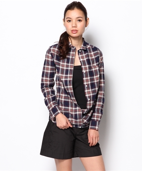 GALLARDAGALANTE（ガリャルダガランテ）の「チェックシャツ（シャツ/ブラウス・レディース・ブルー/グリーン/ダークブルー・FREE）」の12枚目の写真