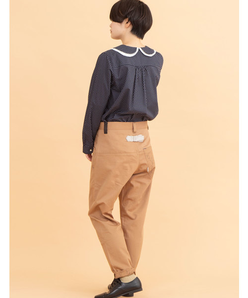 POU DOU DOU(プードゥドゥ)の「normes モチーフ裏線画プリントゆるパンツ(その他パンツ・レディース・ブラック/ターコイズブルー/インディゴブルー/キャメル/キナリ・2/3)」の19枚目の写真